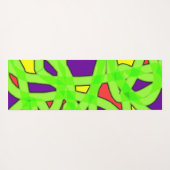 Pop Art Graffiti Yogamat (Achterkant (horizontaal))