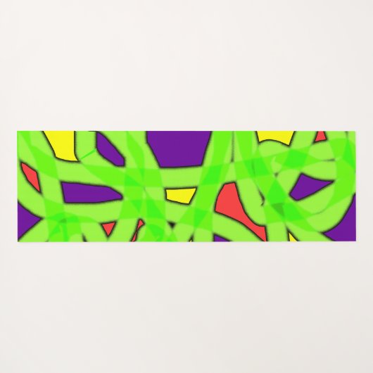 Pop Art Graffiti Yogamat (Achterkant (horizontaal))