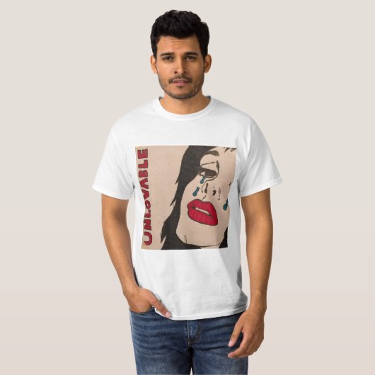Pop Art grafisch T-shirt (Voorkant volledig)