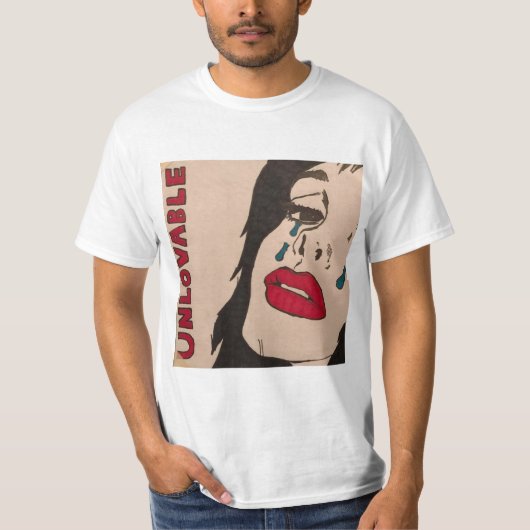 Pop Art grafisch T-shirt (Voorkant)