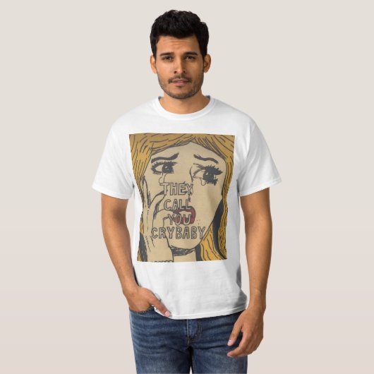 Pop Art grafisch T-shirt (Voorkant volledig)