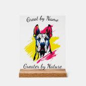 Pop Art Great Dane  Design Acryl Bord (Voorkant)