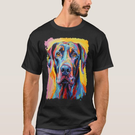 Pop Art Great Dane T-shirt (Voorkant)