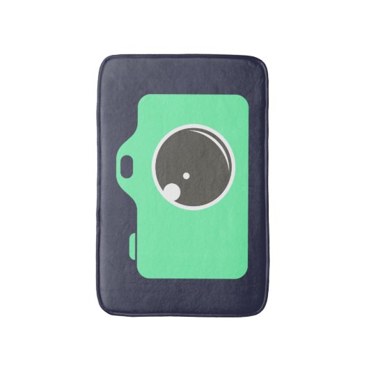 Pop Art Green Camera Badmat (Voorkant Verticaal)