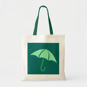 Pop Art Green Umbrella Tote Bag