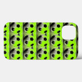 Pop Art Green-Voetballen Case-Mate iPhone Case (Achterkant (horizontaal))