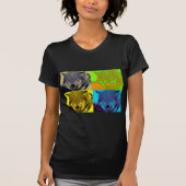 Pop Art Grey Wolf T-shirt (Voorkant)