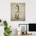 Pop Art Grieks Godin Aphrodite Poster<br><div class="desc">Laat die Godin Power Shine pop art poster citeren. Aphrodite,  de Griekse mythologie godin van liefde,  schoonheid en plezier. Ook bekend als Venus door de Romeinen,  net als de planeet.</div>