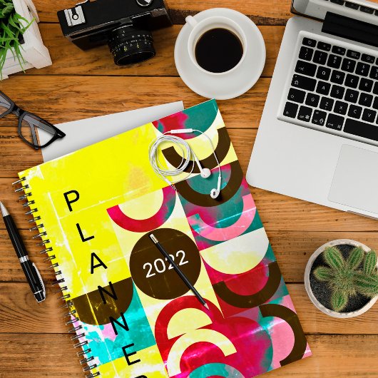 Pop Art, Grunge en Vette kleuren Planner