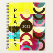 Pop Art, Grunge en Vette kleuren Planner (Voorkant)