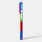 Pop Art grunge Kleurblokken Case-Mate iPhone Case (Achterkant / Links)