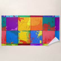 Pop Art grunge Kleurblokken