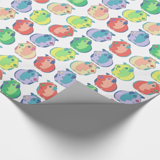 Pop Art Guinea Pig Pattern Cadeaupapier (Hoek)
