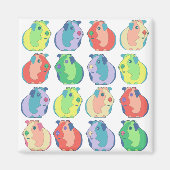 Pop Art Guinea Pig Pattern Magneet (Voorkant)