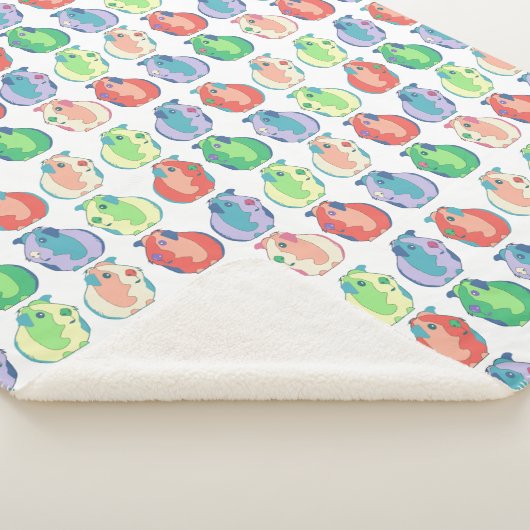 Pop Art Guinea Pig Pattern Sherpa Deken (3/4)