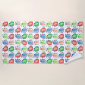 Pop Art Guinea Pig Pattern Strandlaken (Voorkant)