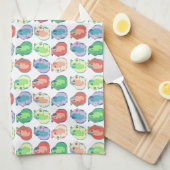 Pop Art Guinea Pig Pattern Theedoek (Quarter Fold)