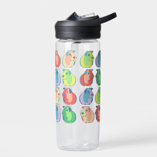 Pop Art Guinea Pig Pattern Waterfles (Links)