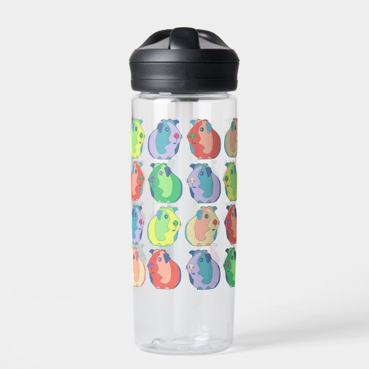 Pop Art Guinea Pig Pattern Waterfles (Voorkant)