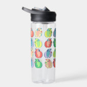 Pop Art Guinea Pig Pattern Waterfles (Rechts)
