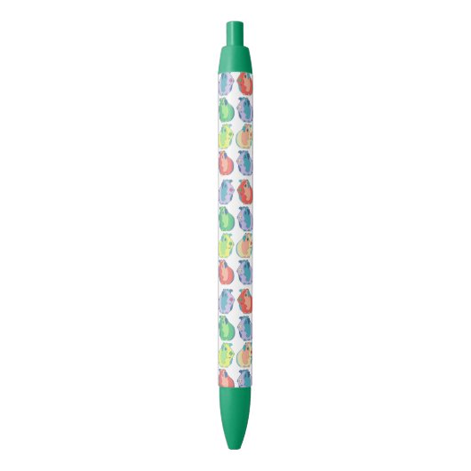 Pop Art Guinea Pig Pattern Zwarte Inkt Pen (Voorkant Verticaal)