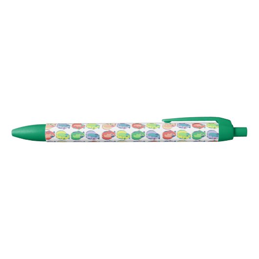 Pop Art Guinea Pig Pattern Zwarte Inkt Pen (Bovenkant)