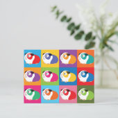 Pop Art Guinea Pigs Briefkaart (Staand voorkant)