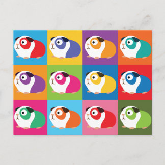 Pop Art Guinea Pigs Briefkaart