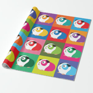 Pop Art Guinea Pigs Cadeaupapier
