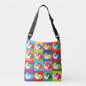 Pop Art Guinea Pigs Crossbody Tas (Voorkant)