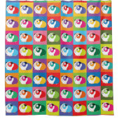 Pop Art Guinea Pigs Douchegordijn (Voorkant)