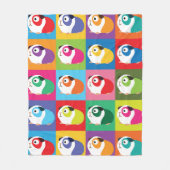 Pop Art Guinea Pigs Fleece Deken (Voorkant)