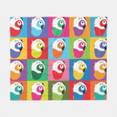 Pop Art Guinea Pigs Fleece Deken (Voorkant (Horizontaal))