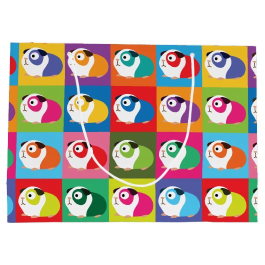 Pop Art Guinea Pigs Groot Cadeauzakje (Achterkant)