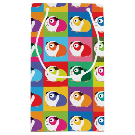 Pop Art Guinea Pigs Klein Cadeauzakje (Achterkant)