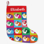 Pop Art Guinea Pigs Kleine Kerstsok (Voorkant)