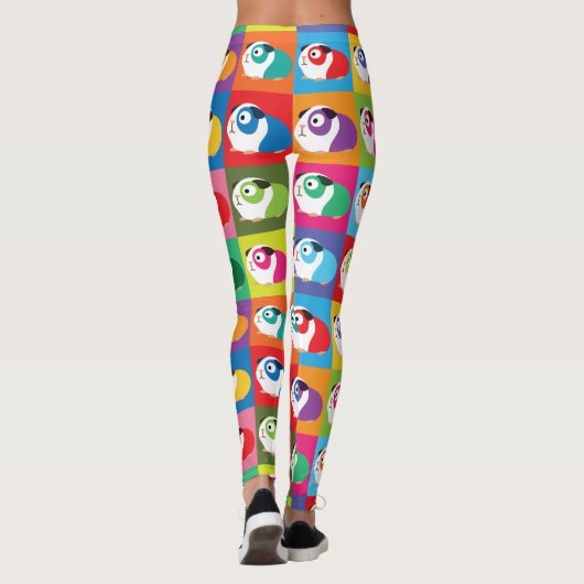 Pop Art Guinea Pigs Leggings (Achterkant)