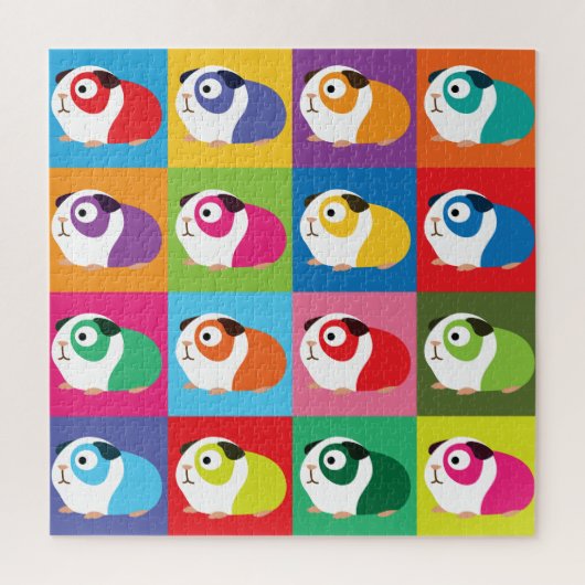 Pop Art Guinea Pigs Legpuzzel (Verticaal)