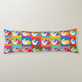 Pop Art Guinea Pigs Lichaamskussen (Achterkant)