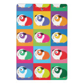 Pop Art Guinea Pigs Mini Klembord (Achterkant)