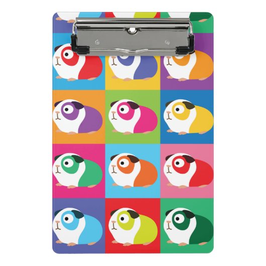 Pop Art Guinea Pigs Mini Klembord (Voorkant)