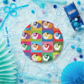 Pop Art Guinea Pigs Papieren Bordje (Feest)