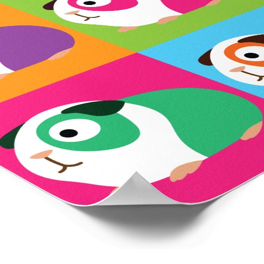 Pop Art Guinea Pigs Poster (Hoek)