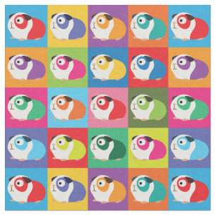 Pop Art Guinea Pigs Stof