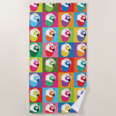 Pop Art Guinea Pigs Strandlaken (Voorkant)