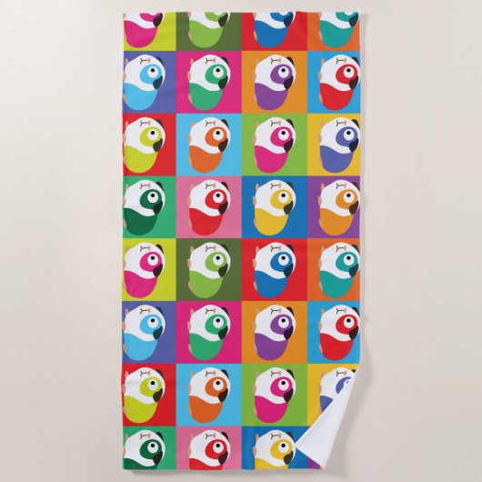 Pop Art Guinea Pigs Strandlaken (Voorkant)