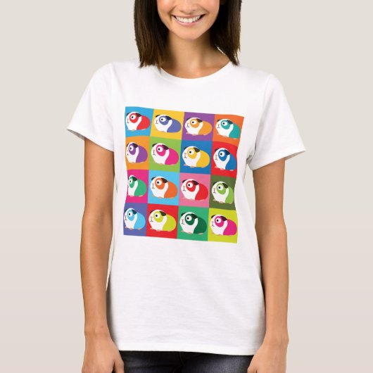 Pop Art Guinea Pigs T-shirt (Voorkant)