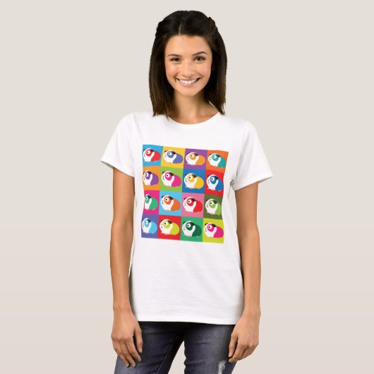 Pop Art Guinea Pigs T-shirt (Voorkant volledig)