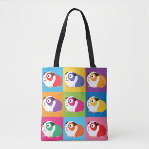 Pop Art Guinea Pigs Tote Bag