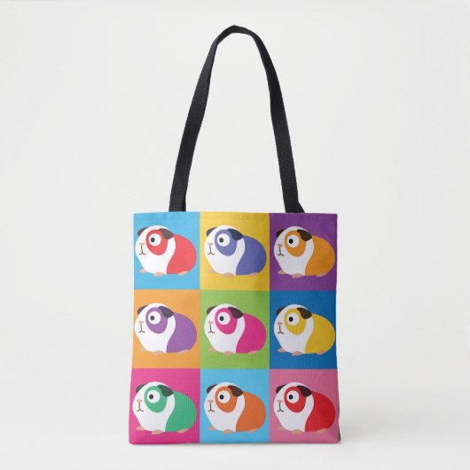 Pop Art Guinea Pigs Tote Bag (Voorkant)